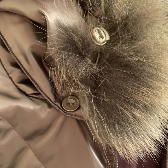 Platinum 🤎 Fox Fur Down Long Winter Coat - Picture 11 of 16